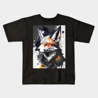 Ink Style Fox Kids T-Shirt